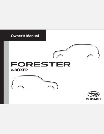 subaru forester 2025 owners manual